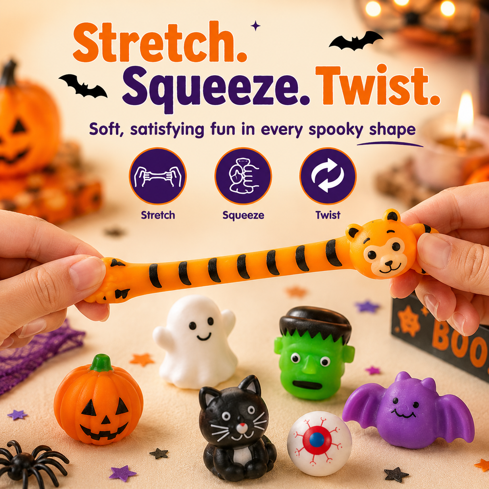 ๐ฅ Last Day 60% OFF โ 50PCS Halloween Mochi Squishy Toys for Party Favors & Spooky Fun ๐