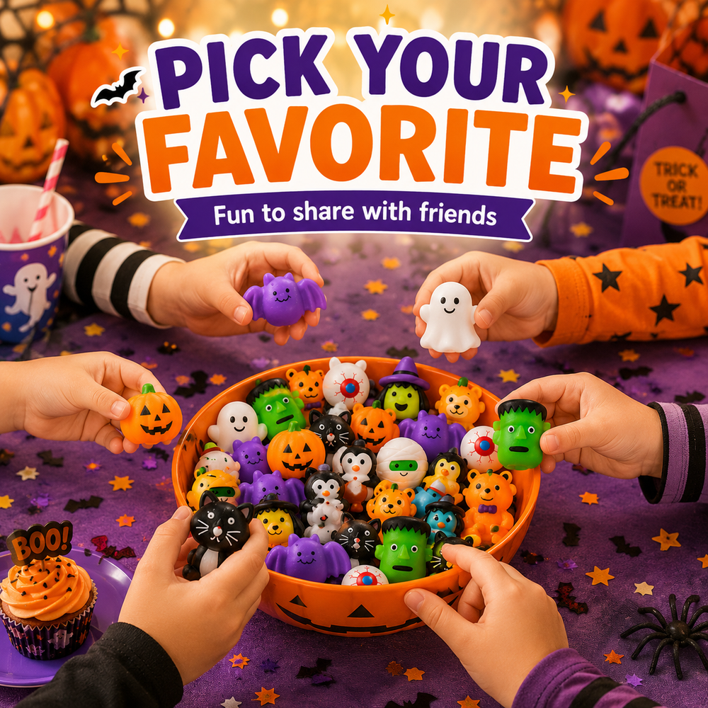 ๐ฅ Last Day 60% OFF โ 50PCS Halloween Mochi Squishy Toys for Party Favors & Spooky Fun ๐